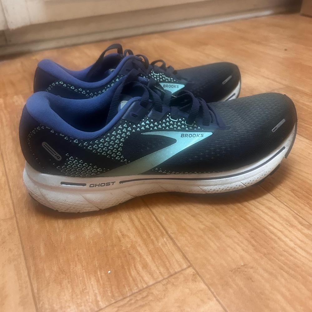 Brooks Ghost 14 Blue - 120356-1B-446 Womens US 9.5 Running Sneakers Shoes Active